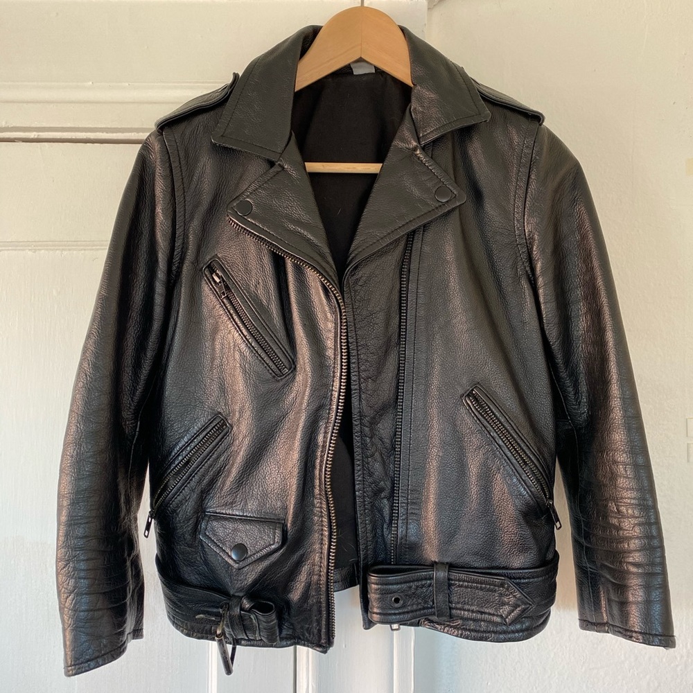 Zara Leather Motorcycle Jacket